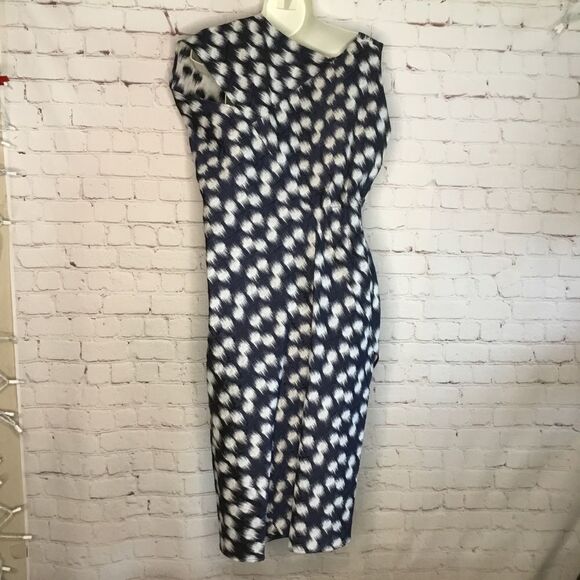 NWOT Zero Maria Cornejo Assymetric Design Blue Dress Size 4. - Picture 13 of 14